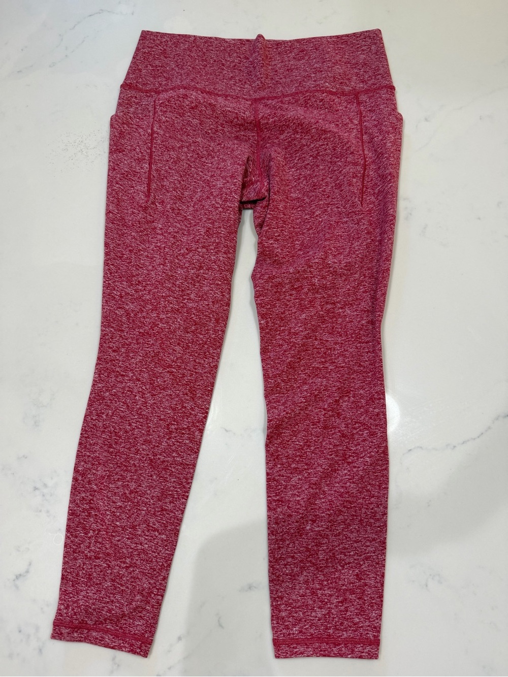 Athleta woman Seamless Leggings in Red Heather